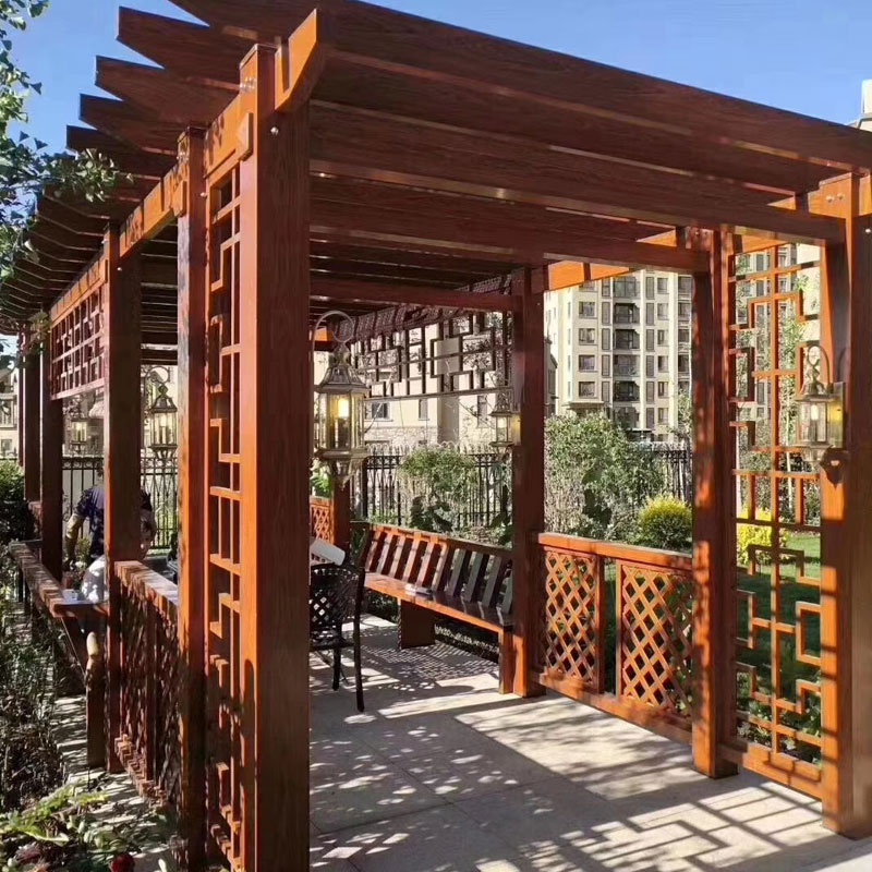 Lorategiko Pergola Mahats-espalda metalezko Gazebo