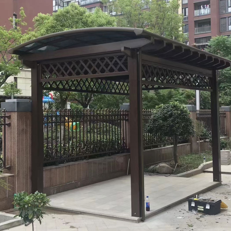 Lorategi Modernoa Aluminiozko Pergola Mahatsen Trellis